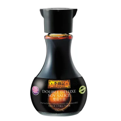Obrázok produktu pre Sójová omáčka double deluxe prémiové korenie v 150 ml stolovej fľaši