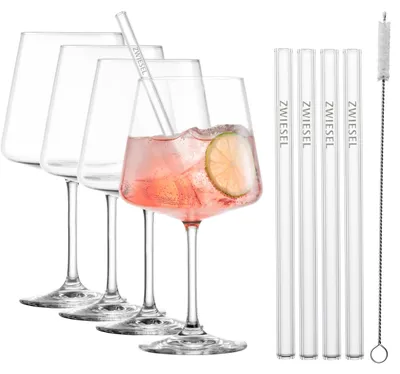 Produktbild von SCHOTT ZWIESEL After Work Set Cocktails (4 Gläser + 4 Halme)