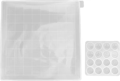 Produktbild von 2 Stück Schach Figuren-Formen, Transparente Silikon Gießformen für Epoxidharz & DIY