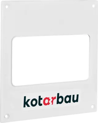 Obrázok produktu pre KOTARBAU® Nástenná príruba 120 x 60 mm Nástenná doska Plastová príruba Nástenný kanál pre ploché vetracie potrubie Spojka vetracieho potrubia Príruba Spojka potrubia pre ploché potrubie Biela