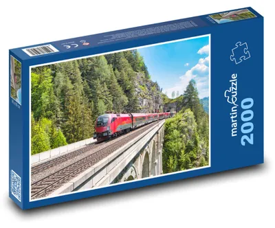 Zdjęcie produktu dla martinpuzzle - Puzzle 2000 - Pociąg - Lokomotywa