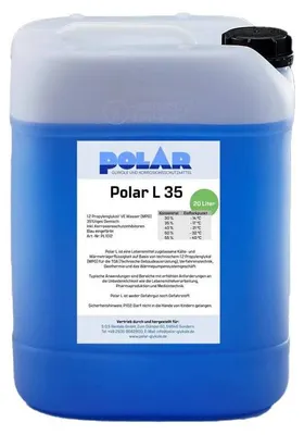 Produktbild von Polar L-MPG Glykol Frostschutzmittel, Propylenglykol 35% Gemisch 20 Liter