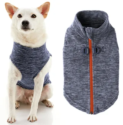 Produktbild von Gooby 72116-WGRY-M Fleece-Hundeweste mit Reißverschluss, grau, Größe M