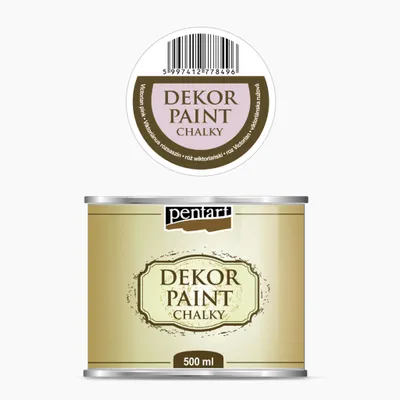 Immagine prodotto di PENTART Colore decorativo gessoso, 500 ml, rosa vittoriano