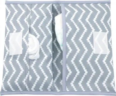 Produktbild von Wickeltasche Napper Windeletui Silbergrau faltbar für Windeln & Tücher 26x14 cm