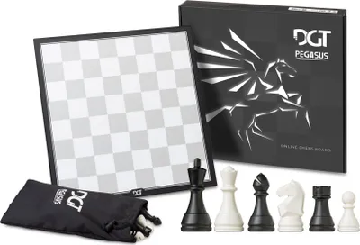 Produktbild von DGT Pegasus Elektronisches Schachspiel für Online-Partien mit LED-Anzeige und App-Steuerung