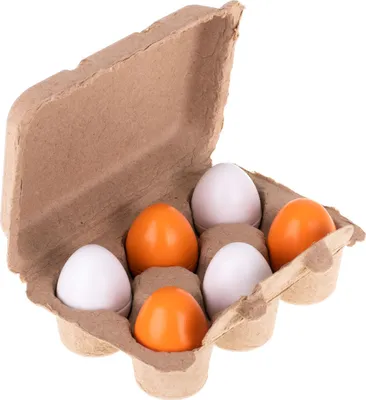 Obrázok produktu pre KIK KX7273 Drevené vajíčka v krabičke 6 ks