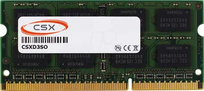 Produktbild von CSX CSXD3SO1600-2R8-4GB, 4GB DDR3 SODIMM, 1600MHz, Notebook RAM, 204-Pin, CL11