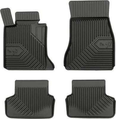 Image de Tapis de sol No.77 pour BMW Série 5 G30 G31 2017-2023 sauf hybrid TPE Noir 4Pcs
