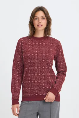Produktbild von OXMO OXKAREN ONECK Damen Pullover Baumwollmischung regular fit