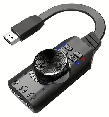 Image de Carte son externe USB, adaptateur de carte son surround virtuel 7.1