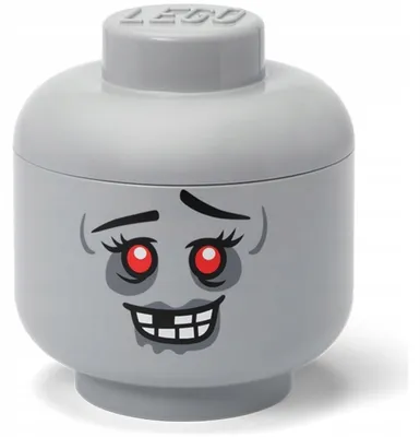 Productafbeelding van LEGO 40310814 LEGO Opbergkop STORAGE HEAD ZOMBIE, S, steingrijs