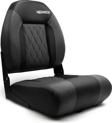Produktbild von Waterside Luxus Low Back Bootssitz - Secret - Dark Series, charcoal-black