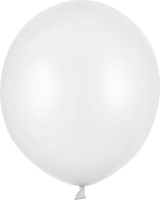 Zdjęcie produktu dla Balony lateksowe Strong, Białe, Metallic Pure White, 43cm, 25 szt.