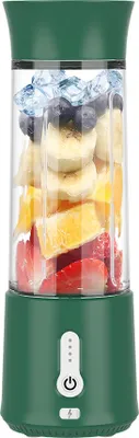 Obrázek produktu pro OKWISH 500ml Přenosný Mixér na Smoothies a Shakes, Smoothie Maker To Go, Mini Stojanový Mixér s 6 Nerezovými Čepelkami, Nabíjecí Typ-C Přenosný Mixér - Zelený