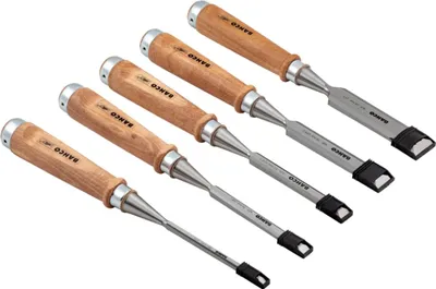 Produktbild von Bahco Satz Meißel mit Holzgriff, 5-tlg./Kartonverpackung