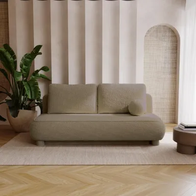 Produktbild von FurMeb24 SOFA GLOW 209 x 96 X 96 cm DUNKELBEIGE - mit schlaffunktion und bettkasten