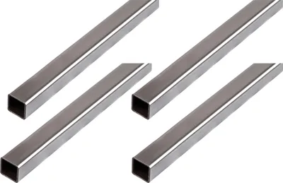 Produktbild von Alberts 4 x Vierkantrohr, Stahl roh, 40 x 40 x 1,5 mm, Länge 2 m