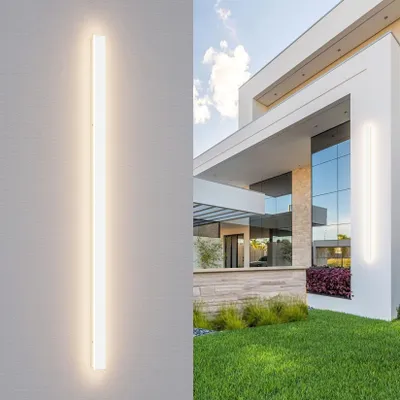 Lange Wandleuchte 45 W LED IP65 wasserdicht 150 cm weiß