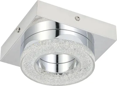Produktbild von EGLO LED Deckenleuchte Fradelo, 1 flammige Deckenlampe, Wohnzimmerlampe, Schlafzimmerlampe rund, LEDs warmweiß, L x B 14 cm