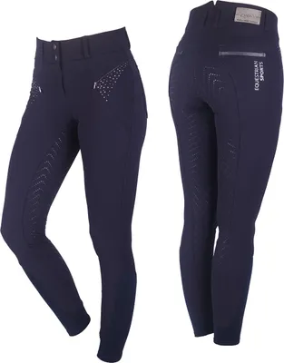 Produktbild von QHP Reithose Lott vollbesatz Navy, Größe:36