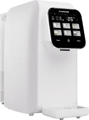 Obrázok produktu pre Klarstein AquaLine, osmotický vodný filtračný systém pre reverznú osmózu, 6 l, stolový vodný filtračný systém, 5-stupňová filtrácia, 3 filtre, dotykový displej, 2-nádržový RO systém reverznej osmózy