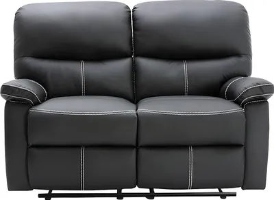 Produktbild von Relaxsofa 2-Sitzer - Kunstleder - Schwarz - CANBY