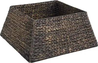 Produktbild von vidaXL Weihnachtsbaumkragen Schwarz 60 x 60 x 28 cm Wasserhyazinthe