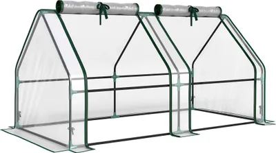 Obrázek produktu pro Přenosný skleník se zipovými dveřmi, 180x90x90 cm, PVC kryt