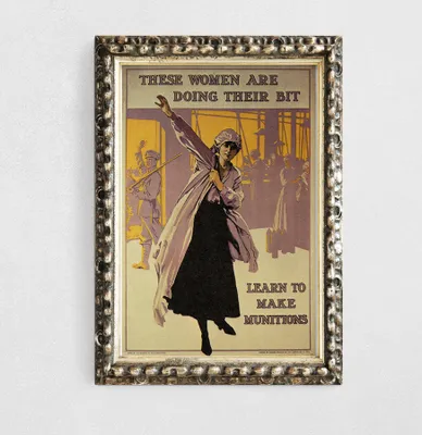Produktbild von Wandposter - Frauenarbeitsfabrik - A4 (21 cm x 29,7 cm)