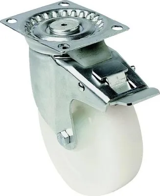 Image de Roulette en polyamide blanc Fixediam 65 H 86
