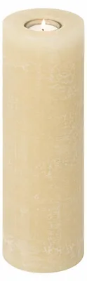 Produktbild von Rustic Kerzen Champagner 25 x 8 cm, mit Teelichteinsatz, KI-generiertes Bild
