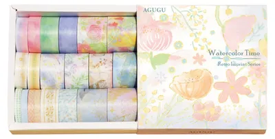 Productafbeelding van Washi Tape Set - 20 rollen decoratieve maskingtape met verschillende patronen - voor scrapbooking, bullet journals, dagboeken, planners en knutselprojecten