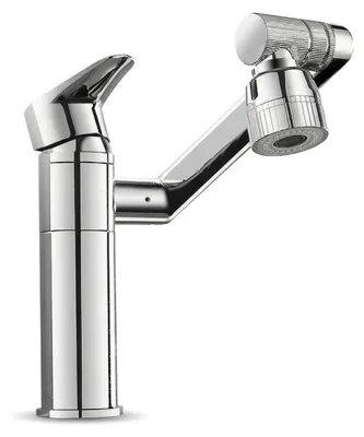 Produktbild von Badarmatur 360° Drehbar – Einhandmischer mit Schlauch, Waschbecken Wasserhahn, Badezimmer