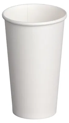 Produktbild von 250x Heiß- und Kaltgetränkebecher Pappbecher weiß 500ml 600ml XXL 20oz