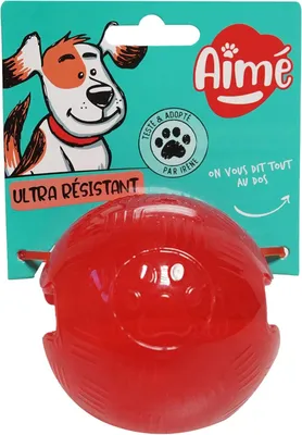 Immagine prodotto di Giocattolo per cani, palla in gomma massiccia, 8 cm, per cani