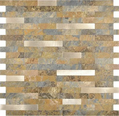 Produktbild von Mosani MOS200-MSG, Mosaik, Vinyl, Mehrfarbig, Drinnen, Rechteck, 290 mm
