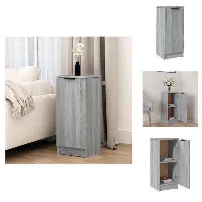 Immagine prodotto di vidaXL Credenza Grigio Sonoma 30x30x70 cm Materiale a base di legno - Credenze
