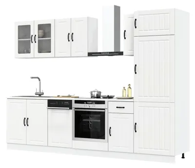 Produktbild von Küchenschränke - 8-teiliges Küchenschrank-Set Kalmar in Weiß