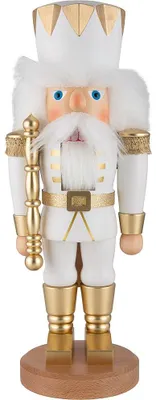Immagine prodotto di Schiaccianoci King bianco/oro (42 cm) di Christian Ulbricht