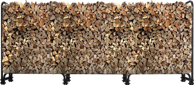 Obrázok produktu pre Kovový stojan na palivové drevo antracit 272 x 25 x 95 cm Stojan na záhradné palivové drevo 1,0 m³ / 1,5 SRM Pomôcka na stohovanie