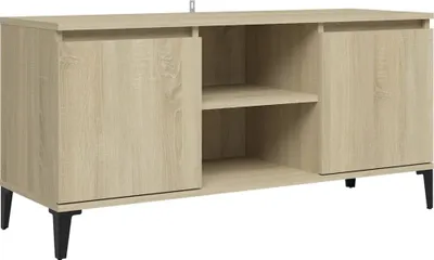 Immagine prodotto di Mobile TV con gambe in metallo Rovere Sonoma 103,5x35x50 cm
