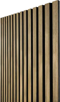 Obrázek produktu pro Akustický panel s dřevěnou dýhou - Imitace dub hnědý | 260 x 60,5 cm | ALFIstyle.cz