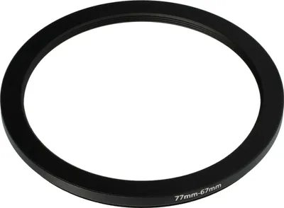 Produktbild von vhbw Step-Down-Ring Adapter 77 mm auf 67 mm für Kamera Objektiv - Filteradapter Metall