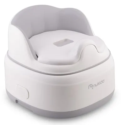 Produktbild von Nukido NK-294 Multifunktionale Kindertoilette 3-in-1, weiß-grau