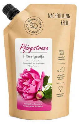 Produktbild von Florex Pfingstrose Flüssigseife Nachfüllbeutel 500 ml