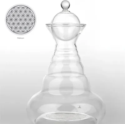 Produktbild von Blume des Lebens Vitalwasserkaraffe Platin Alladin -- 1300 m
