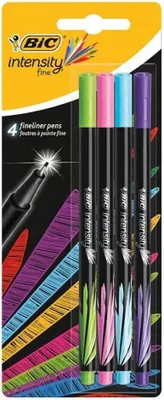 Image de BIC Fineliner Intensity Fine "FUN" 4er Blister