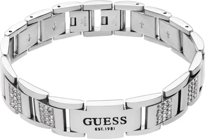 Image de Guess - Bracelet Guess pour homme en acier inoxydable, FRONTIERS - Bracelet - acier - couleur argent - 21.50 cm - sans nickel