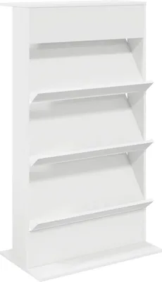 Obrázok produktu pre Regál na časopisy Biela 70 x 41 x 126 cm Kompozitné drevo